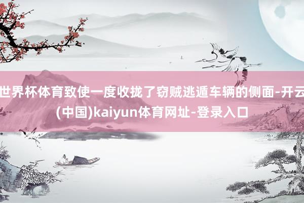 世界杯体育致使一度收拢了窃贼逃遁车辆的侧面-开云(中国)kaiyun体育网址-登录入口