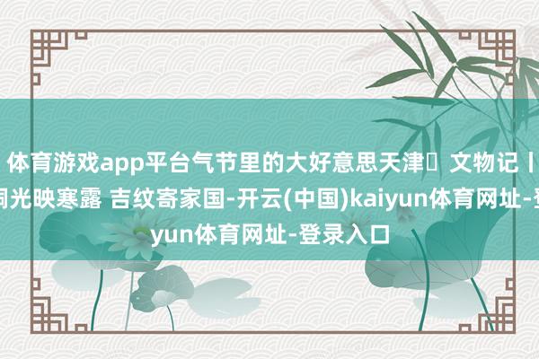 体育游戏app平台气节里的大好意思天津・文物记丨寒露:铜光映寒露 吉纹寄家国-开云(中国)kaiyun体育网址-登录入口